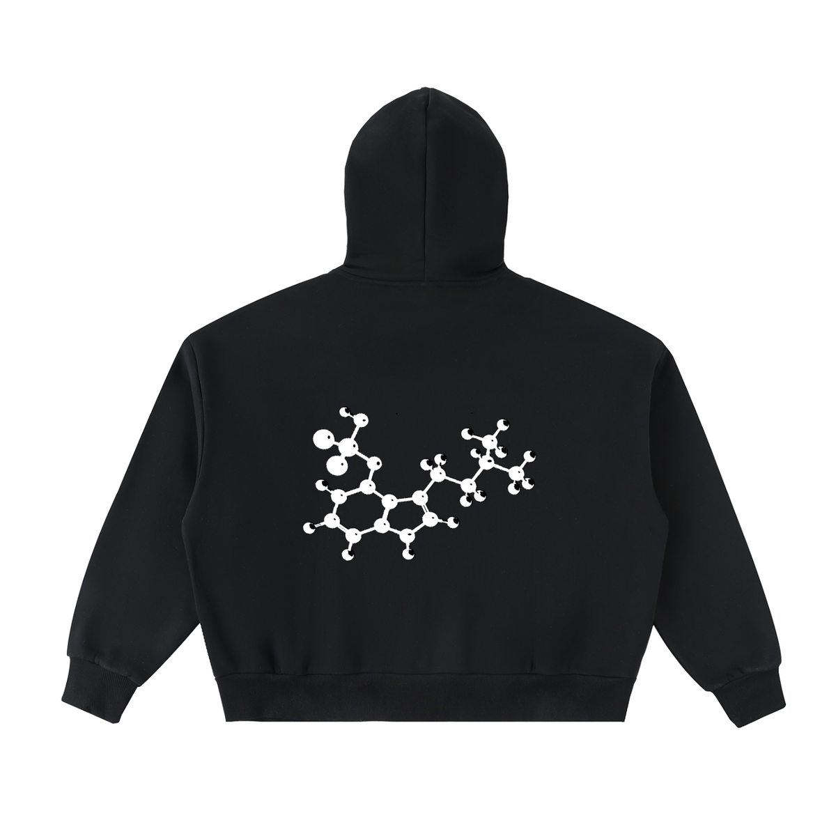 Molecular Full-Zip Boxy Hoodie