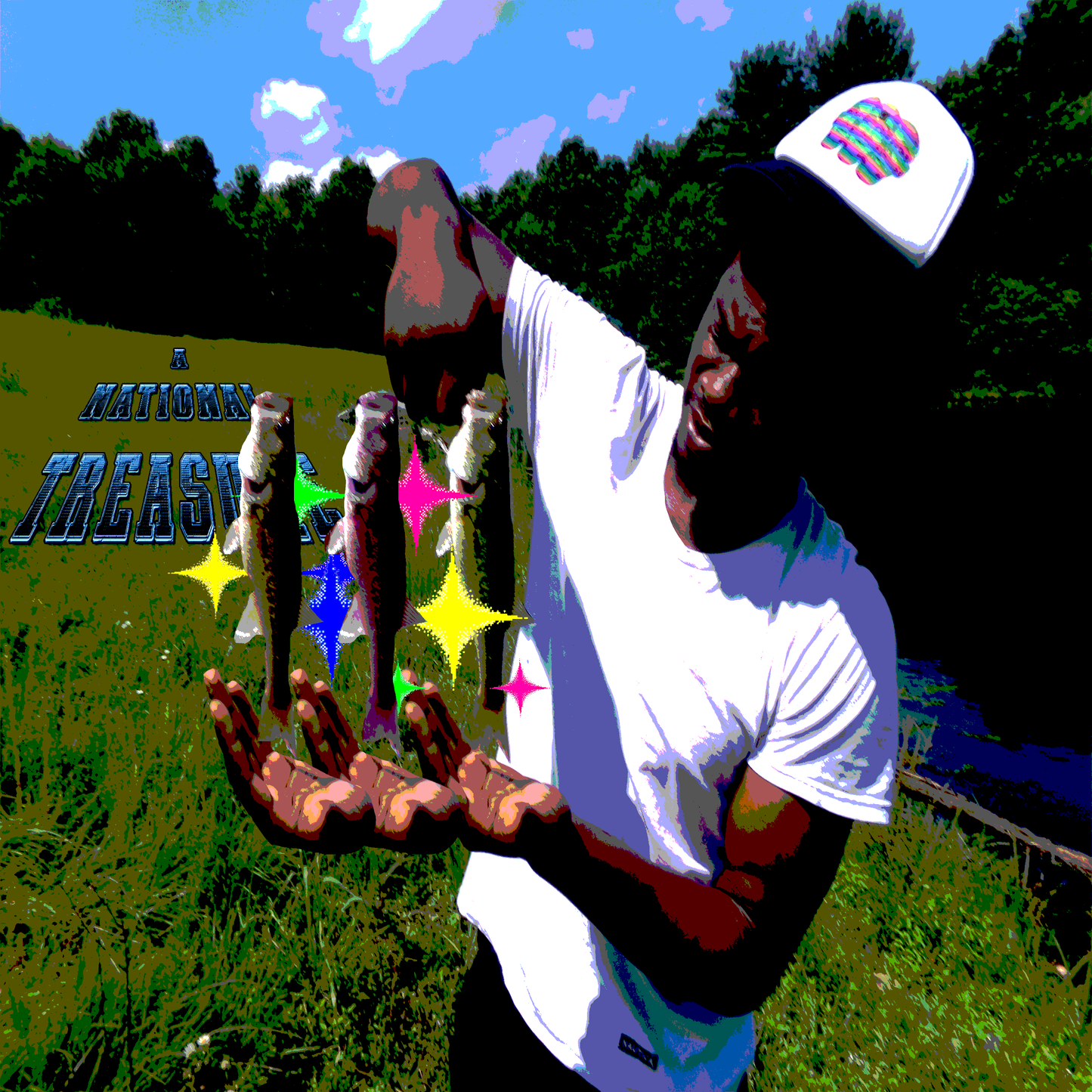 Gone Fishing Oversized Graphic T