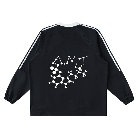 Black & White Color Block V Neck