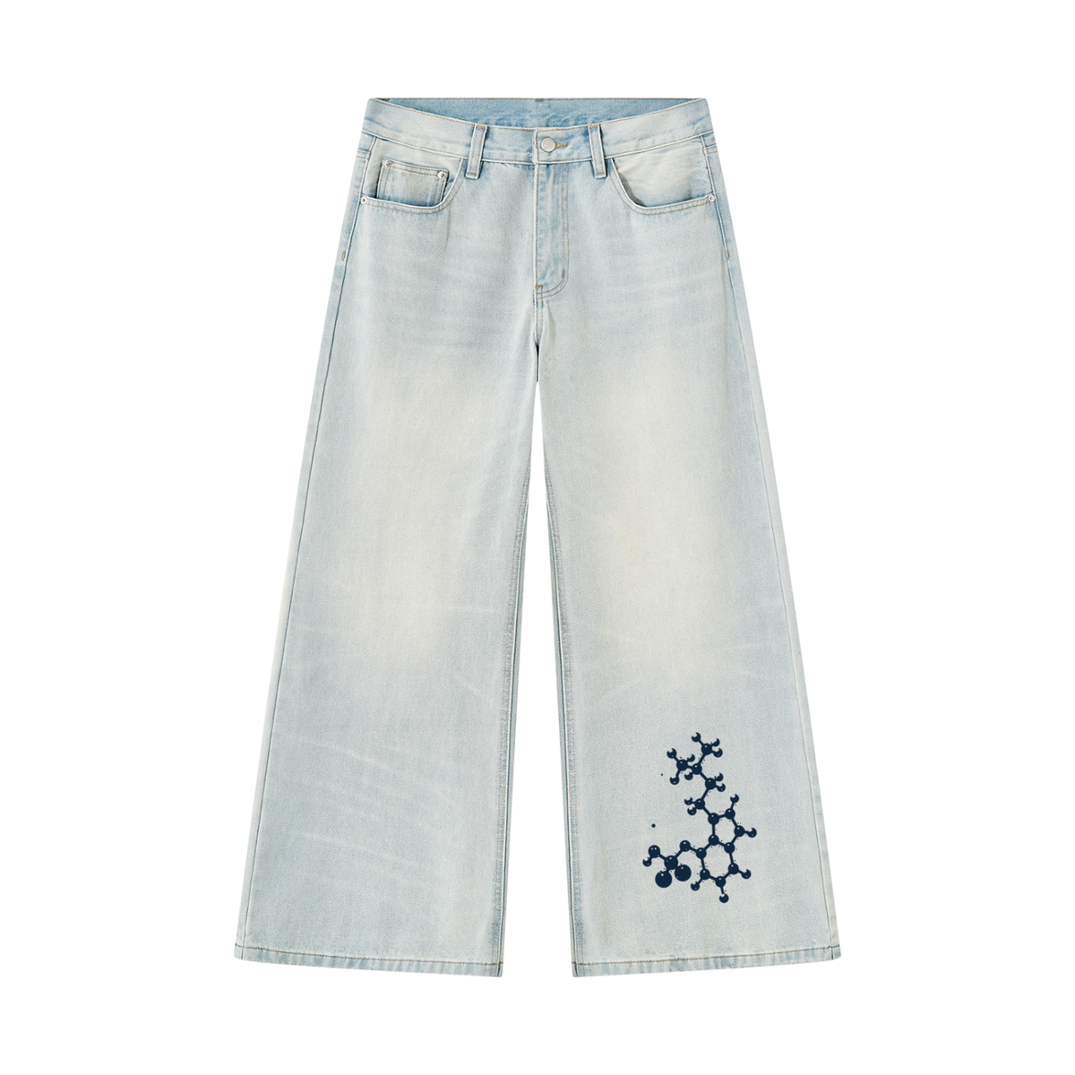 Molecule Wide Leg Denim Jeans