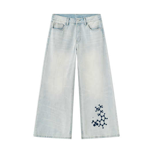 Molecule Wide Leg Denim Jeans