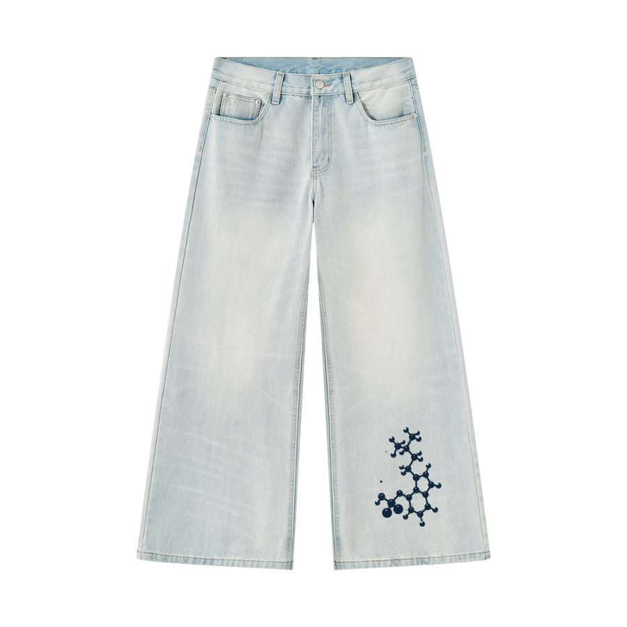 Molecule Wide Leg Denim Jeans