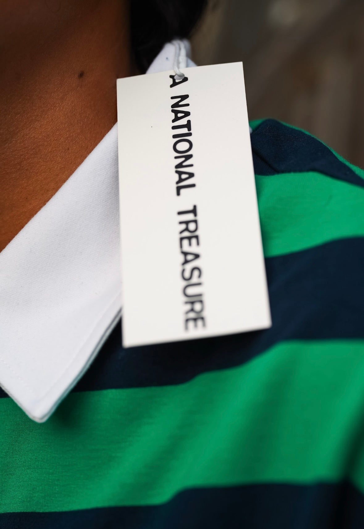 Color Block Stripe Polo Shirt