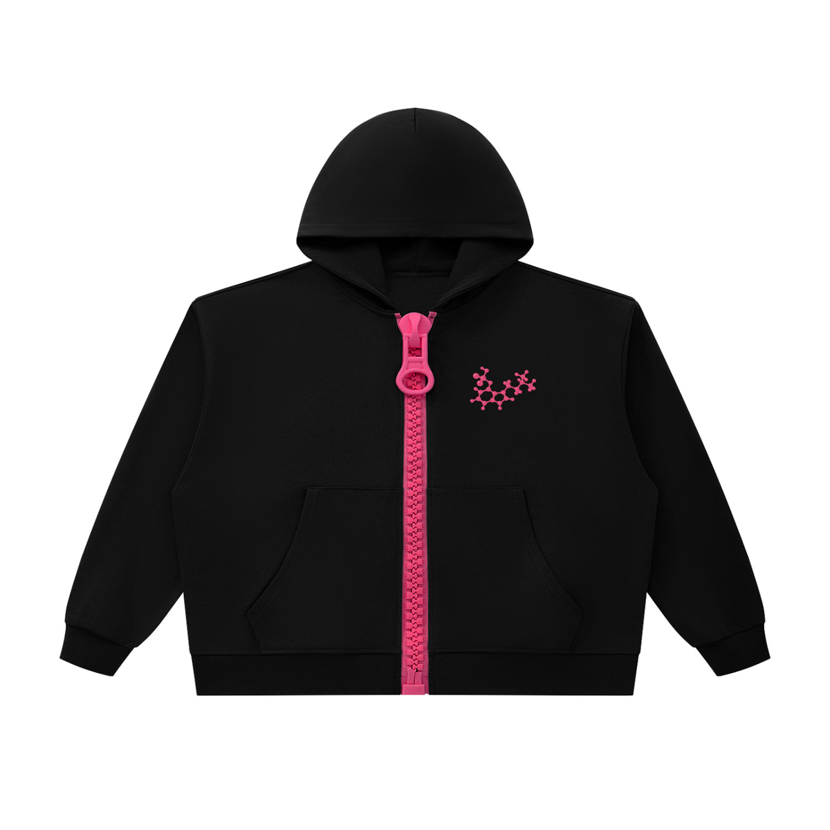 Oversized Chunky-Zip Hoodie