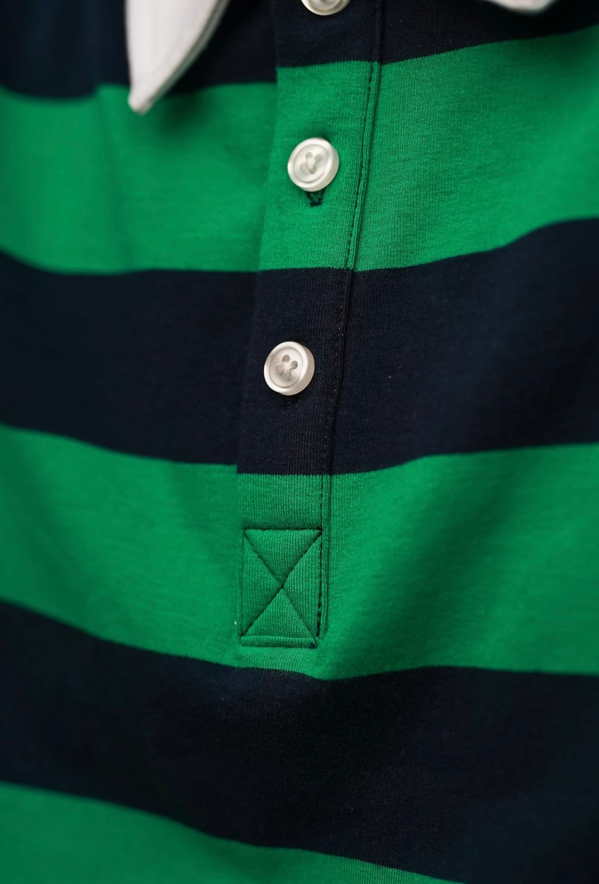 Color Block Stripe Polo Shirt