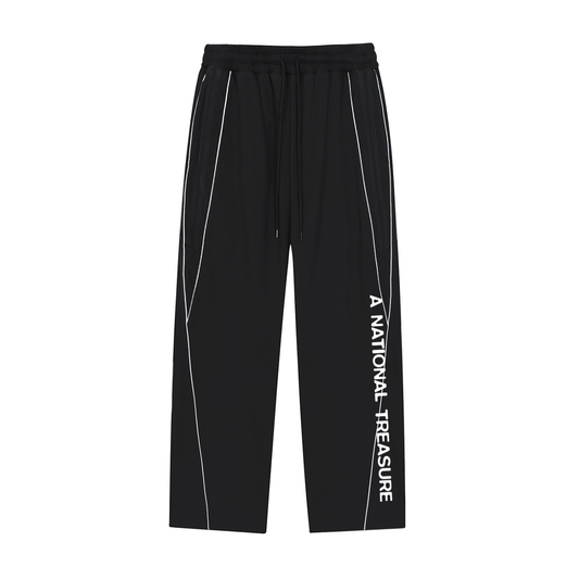 Reflection Striped Straight-Leg Sweatpants