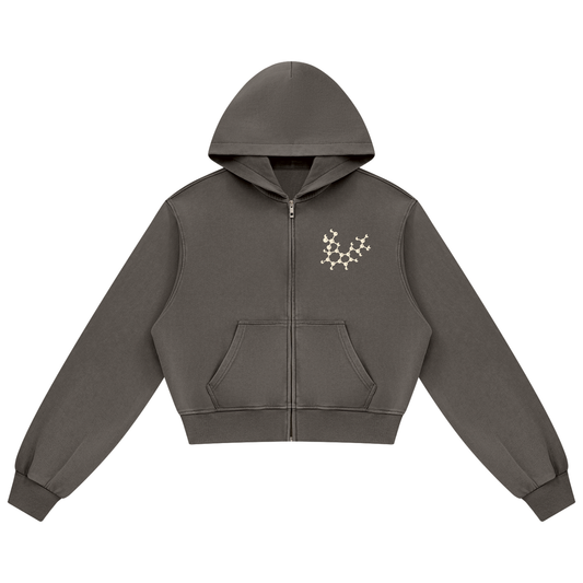 Women's Mineral Wash Zip Up