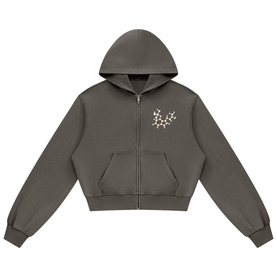 Women's Mineral Wash Zip Up