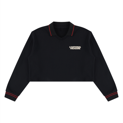 Women’s Crop Collared Sweatshirt